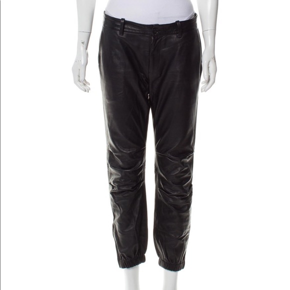 Nili Lotan Skinny Leg Leather Pants
